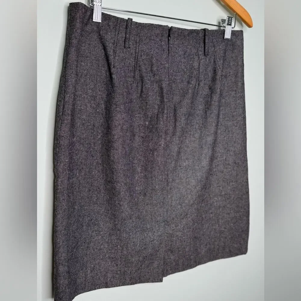 Sandro Grey Skirt Knee Length Size 12